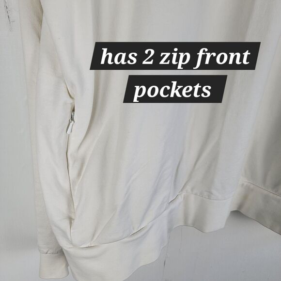 Polo Ralph Lauren Polo Tennis Sweatshirt Quarter Zip Mens L Houston Club Logo 07 - Picture 7 of 11